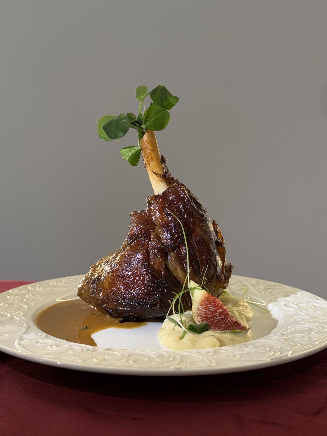 Haute gastronomie, assiette signée
