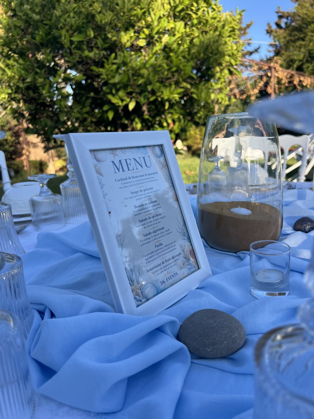 Détail de menu personnalisé